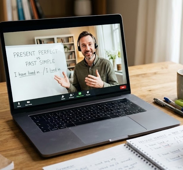 Private online English class